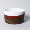 Support de dégustation en bois et porcelaine